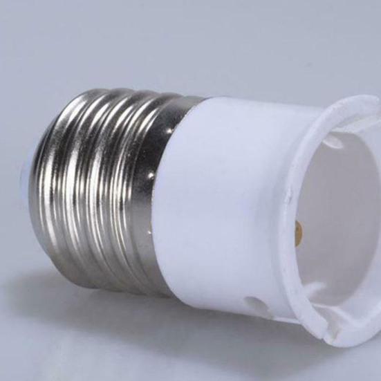 Light Bulb Adapter Durable Replacement E27 Screw On To B22 Light Bulb Converter
