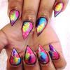 50pcs/set Holographic Nail Sticker Foil Decals Mixed-styles Foil Wraps Sticker 4*20CM/pc Foils Sticker For Nail Art Sticker Deco