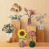 3D Wooden Puzzle Butterfly Flower Sunflower Lily Diy Handmade Assembly Model Toys For Children Kids Home Room Decoration Gift