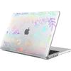 Case for MacBook Pro 14 Inch 2024 2023 2021 M4 M3 M2 M1 Pro/Max, Transparent Hard Protection Plant Pattern