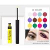Разноцветная подводка для глаз, маркер для макияжа, водостойкая жидкая подводка для глаз, коричневый, белый, яркие цвета, долговечный
