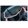 Fit For Cadillac CT6 2016- Chrome Steel Steering Wheel Frame Cover Trim 1PCS