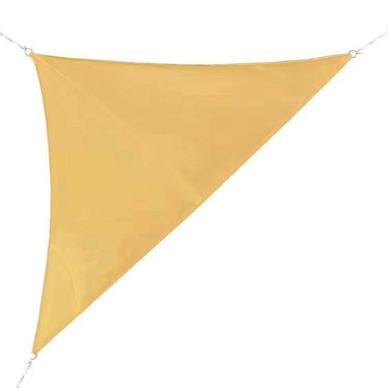 Уличный треугольный солнцезащитный парус с ветрозащитными тросами, навес, блокирующий УФ-излучение, проницаемый, дышащий, прочный, для террасы, заднего двора, патио