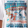 Miami Dolphins Чемпионы NFL по американскому футболу Белая футболка с коротким рукавом Винтаж S-5XL Унисекс