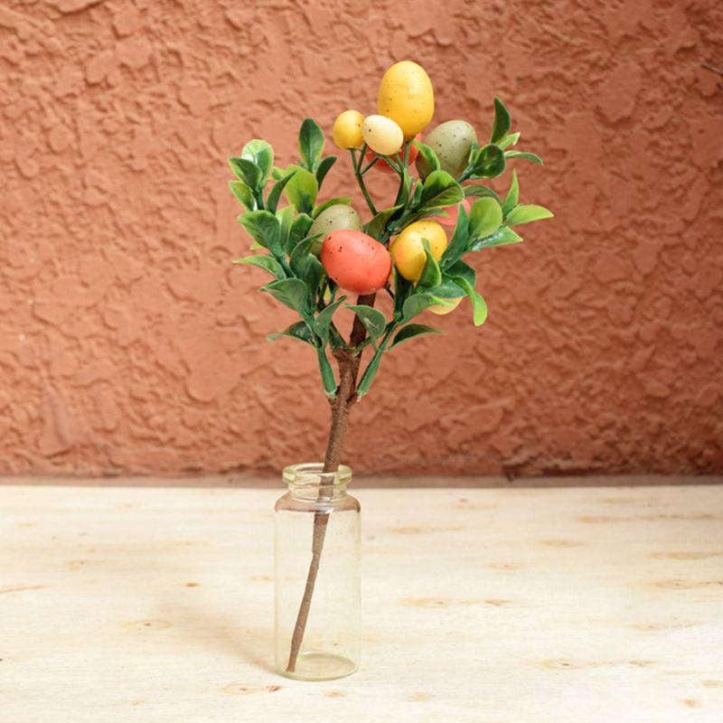 Пасхальное яйцо елочные украшения имитация листа креативная нить домашний орнамент