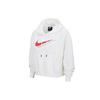 Casual Sport Pullover Hoodie Women Tops White DJ1075-100