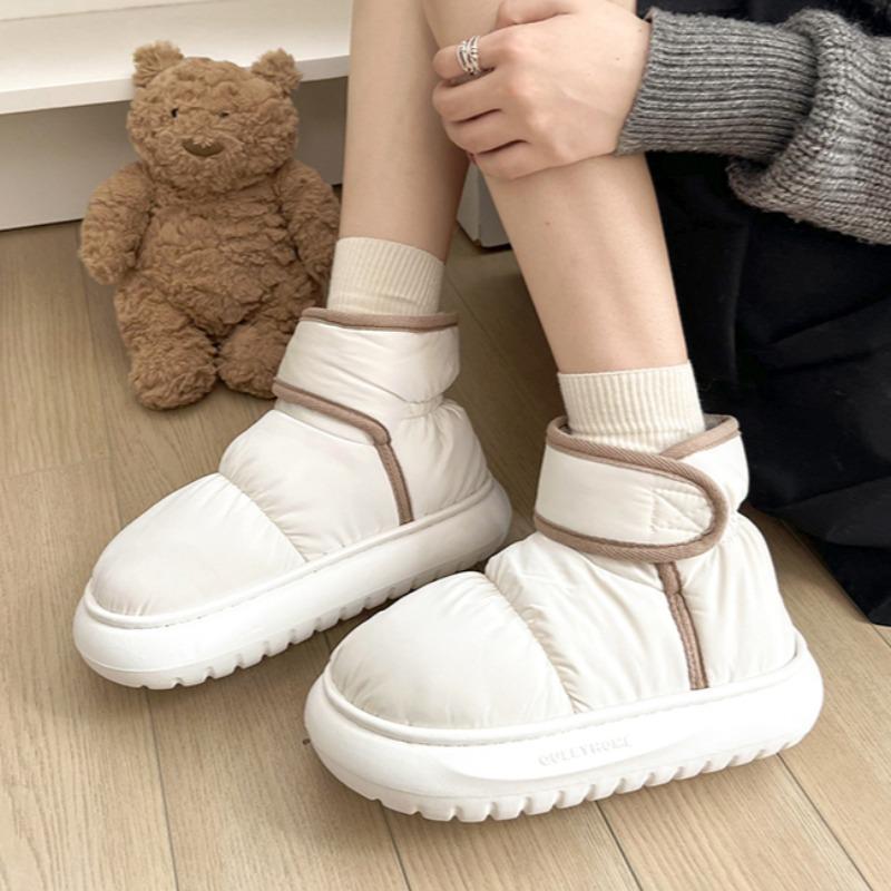 Модные женские зимние ботинки на платформе с ботильонами на плоской подошве, плюшевые теплые ботинки, зима 2025 года, тренд, новые удобные повседневные туфли, брендовая мягкая подошва Botas Mujer