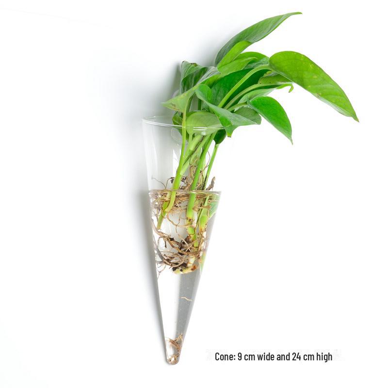 Ваза из выдувного стекла ручной работы для украшения стен и цветочных композиций