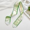 Green Is White And Tender, Long And Small Silk Scarves, Women'S Thin And Narrow Streamers, Tied Hair, Tied Bags, Decorative Souvenir Ribbons