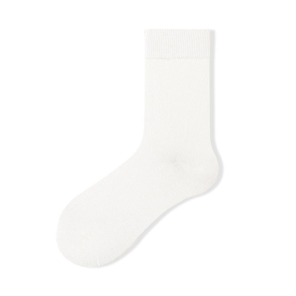 Женские осенне-зимние теплые антибактериальные носки из шерсти высокого барабана, устойчивые к пиллингу