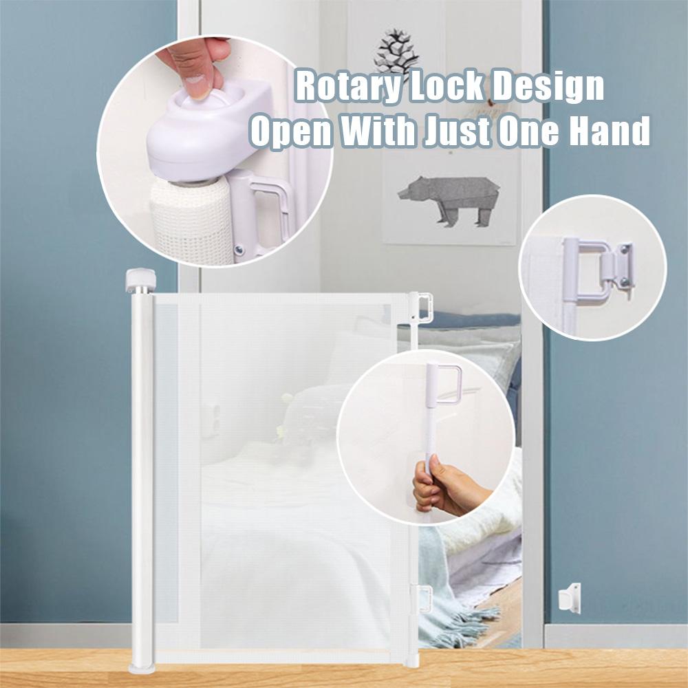 Aoresac Автоматические выдвижные лестничные ворота / Детские ворота / Защитные ворота / Ворота для домашних животных / Ворота для собак / Подходит для проемов между