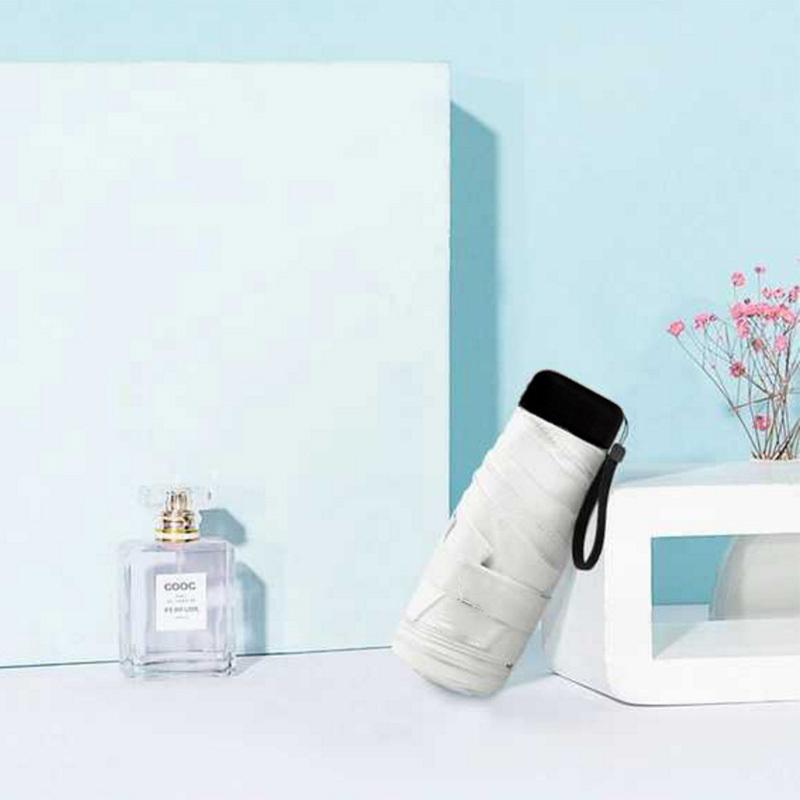 Foldable Cute Mini Umbrella Portable Windproof Rain Women Umbrellas Beach Pocket Parasol Folding Sun Umbrella Easily