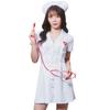 Clearstone GLOWHOLIC Cosplay Halloween Open Collar Nurse M White Women's