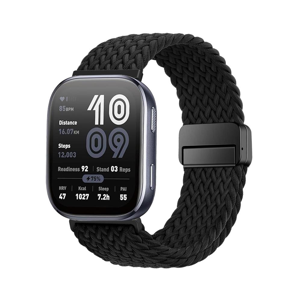 Ремешок для Amazfit bip 6 5 Браслет Плетеный Магнитный Correa amazfit GTR 3 4 Pro GTS 3 4 mini stratos balance 20мм 22мм