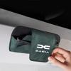 Car Suede Leather Glasses Box Sun Visor Glasses Case Storage Car Accessories For Dacia Logan Sandero Duster Lodgy Spring Jogger