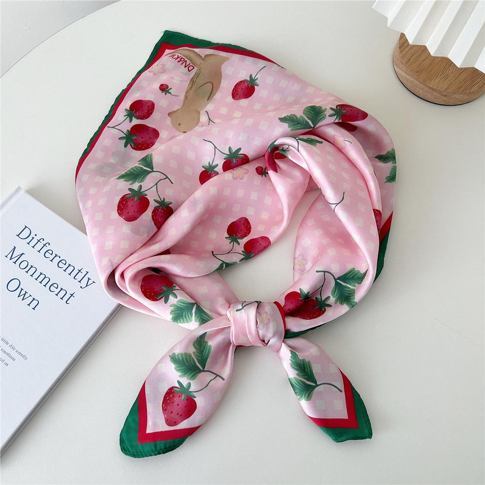 Модный декоративный шарф, повязка для волос, резинка для волос 70, маленький квадратный шарф, шелковый шарф, женский весенне-осенний универсальный маленький шарф, профессиональный шарф