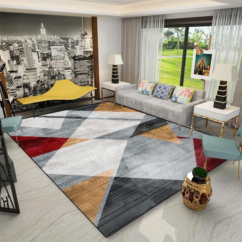 Modern Luxury Geometric Carpet Decoration Living Room Large Size Rug Home Sofa 200x300 Cm Area Rugs Bedroom Bedside Non-slip Mat