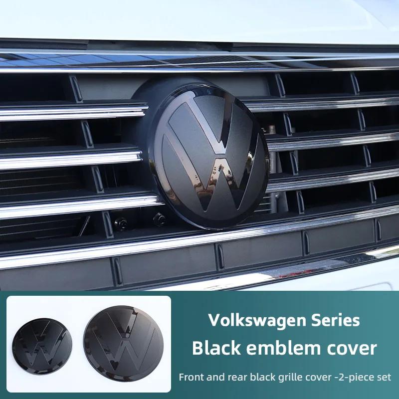HAT1 Car Front Grille Emblem Badge Cover Rear Trunk Lid Sticker For VW Polo GOLF 6 7 8 Passat B6 B7 B8 Variant CC Tiguan Atlas Jetta