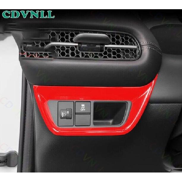 Headlight Switch Control Frame Cover 1* For Honda HR-V HRV -2024 Bright Red