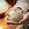 Керамический чайник для заваривания в печи Ru Kiln, фарфоровый чайник ручной работы из Ру, чайник Xishi, переносной чайник для кунг-фу