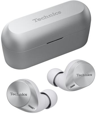 Беспроводные наушники Technics Silver Bluetooth с шумоподавлением IPX4 LDAC совместимы с высоким разрешением и качеством воспроизведения звука, быстрая зарядка, совместимое приложение