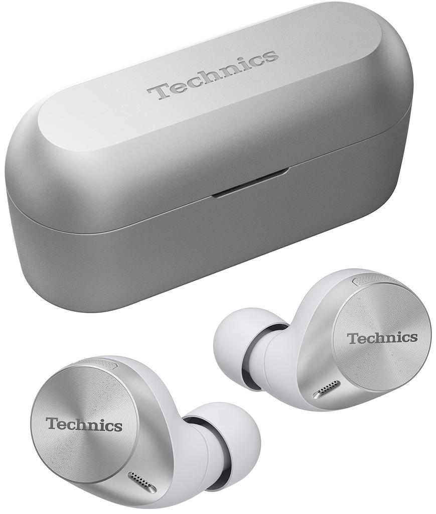 Technics Wireless Earphones Silver Bluetooth Noise Canceling IPX4 LDAC Compatible High Resolution Sound Quality Playback Fast Charging Compatible App