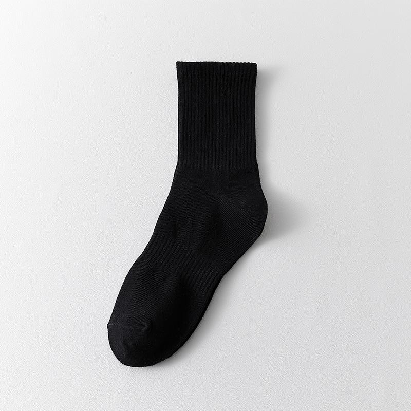 5 Pairs of Men's Spring and Summer Thin Deodorizing Sweat Absorbing Pure Cotton Tube Socks