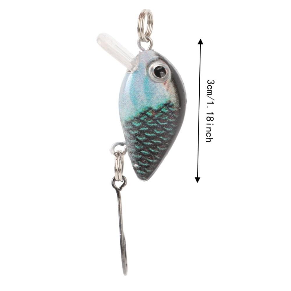 10PCS Built-in Rattle Hard Baits 3cm 1.5g Swimbait Lures Durable Crankbait Lures Saltwater Fishing
