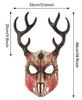 RP Sheep Bone Antler Mask Detachable Outlander Character Props Halloween COS Accessories Painted Gold Sheep Bone Mask