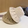 Складная панама женская горошек жемчужная цепочка тазик шляпа дорожная шляпа женская