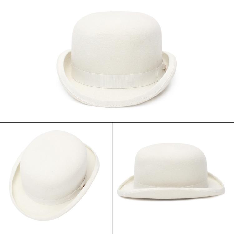 Западная Цилиндр Шляпа Шерстяная Федора с Широкими Полями Подарок для Парня Цилиндр с Короткой Тульей
