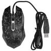 Mouse Wired Colorful Glowing Gaming USB Ultra Accuracy Internet Computer Accessories(Black )