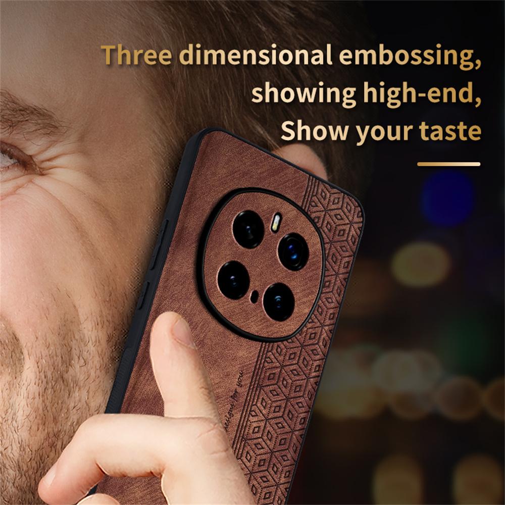 AZNS Чехол для Honor Magic7 Pro 5G Защитный чехол из ТПУ, обтянутый искусственной кожей