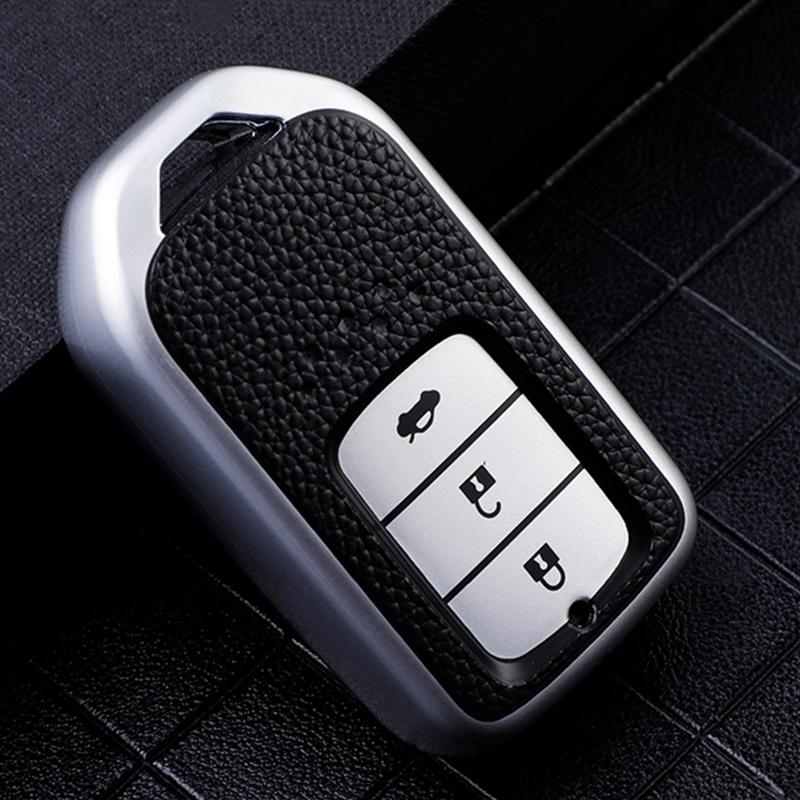 Чехол-держатель-защита из ТПУ и кожи для Honda Crv Cr-V Fit Civic Accord Hr-V Hrv City Odyssey Xr-V Чехол для брелока автомобиля