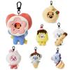 Милая подвеска для сумки, очаровательный брелок, очаровательная пищащая плюшевая кукла сумка-рюкзак подвеска для женщин