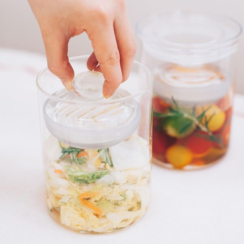 HARIO Pickling Glass 800ml Transparent - Slim, Capacity, Heat-Resistant Glass, TGS-800-T
