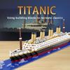 Micro Particle Building Block Assembly Toy Titanic Giant Male and Female Puzzle Cruise Ship Model Children's Toy