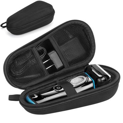 Твердый дорожный футляр для бритвы EVA, футляр для переноски мужской бритвы с сетчатым карманом для бритвы, футляр для хранения бритвы для электрического триммера