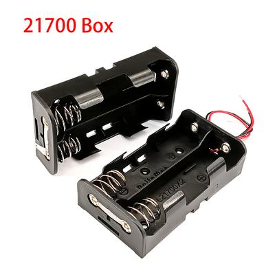 Корпус для 21700 2 отсека Коробка для 21700 Держатель для аккумуляторов 21700 Коробка для аккумуляторов 21700 С проводом /С контактами Последовательно/Параллельно