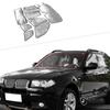 Для BMW X3 E83 2006-2010 алюминиевая фольга серебристого цвета, переднее лобовое стекло автомобиля, полное оконное стекло, солнцезащитный зонтик автомобиля