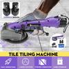 1500W Tiling Tiles Machine Tile Vibrator Suction Cup 10 Gear Adjustable Automatic Floor Vibrator Leveling Tools with 2 Battery