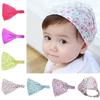 Toddler Kids Floral Polka Dot Print Twisted Headscarf Baby Turban Bandana Hats Headband