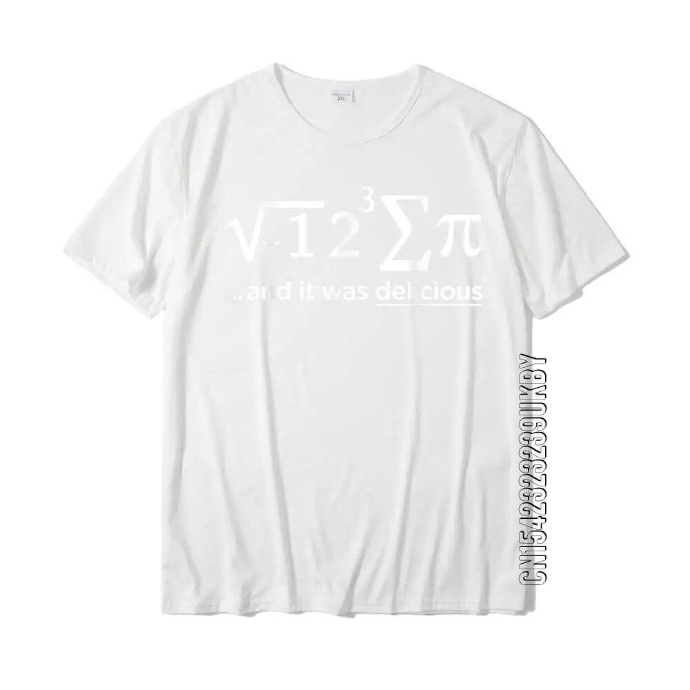 Футболка «Я съел пирог, и это было вкусно» Футболка «Матема Пи» Топы Рубашки Негабаритные крутые хлопковые футболки унисекс Повседневная футболка