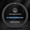 WGLRK1 38cm Nappa Leather Car Steering Wheel Cover Auto Accessories For VW GTI Polo Golf Passat Tiguan Arteon Touareg CC Taigo Caddy
