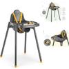 Серый стульчик для кормления для детей