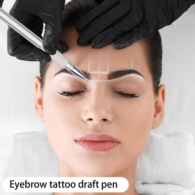 Eyebrow Skin Marker Pen White Surgical Scribe Pen Position Mapping Mark Tool Washable Body Art Supply Tool Tattoo Accessories