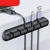 Клейкие зажимы для держателя кабеля, органайзер для проводов, USB-кабель для зарядки, кабель питания для прикроватной тумбочки, кабель для мыши