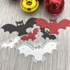 Halloween Scary Bat Pattern Scrapbooking Craft Die 3D DIY Festival Card Making  Happy Halloween