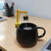 8PCS Plastic Tower Crane Tea Bag Holder Funny Tea Bag Hook Novelty Tea Bag Fixing Clip  Office
