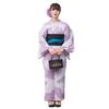 Yukata Set Retro Pattern 9 Women's 2-Piece (Yukata + Half-Width Obi) (Floral (KSK-1016))